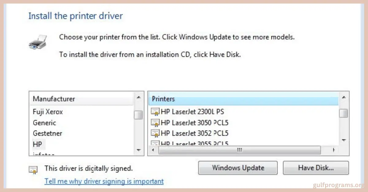 تحميل برنامج تعريف الطابعة على الكمبيوتر