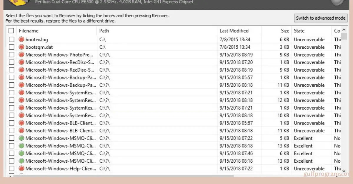 تحميل برنامج recuva للكمبيوتر