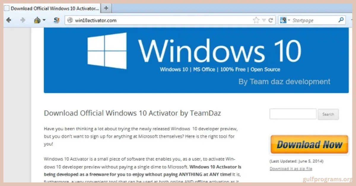 اداة تفعيل ويندوز 10