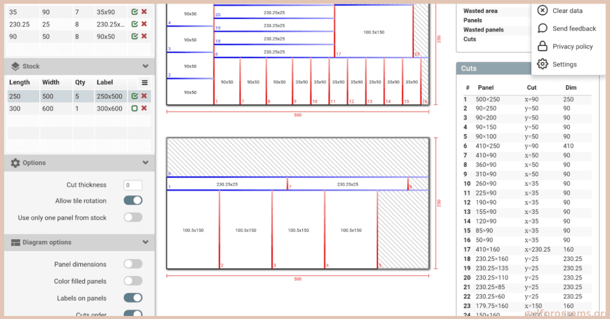 تحميل برنامج CutList Optimizer للكمبيوتر