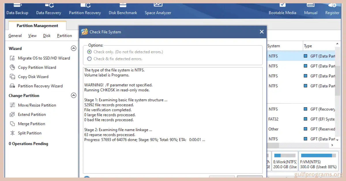 minitool partition wizard كامل