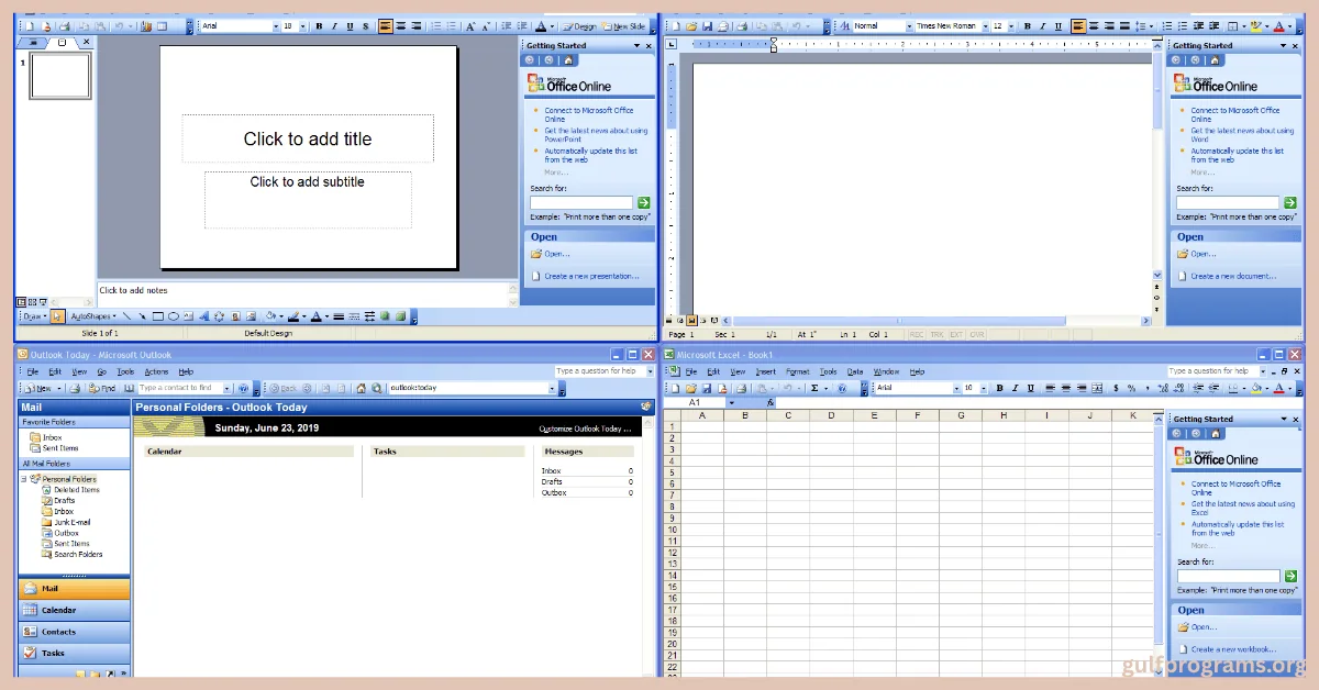 office 2003 برامج