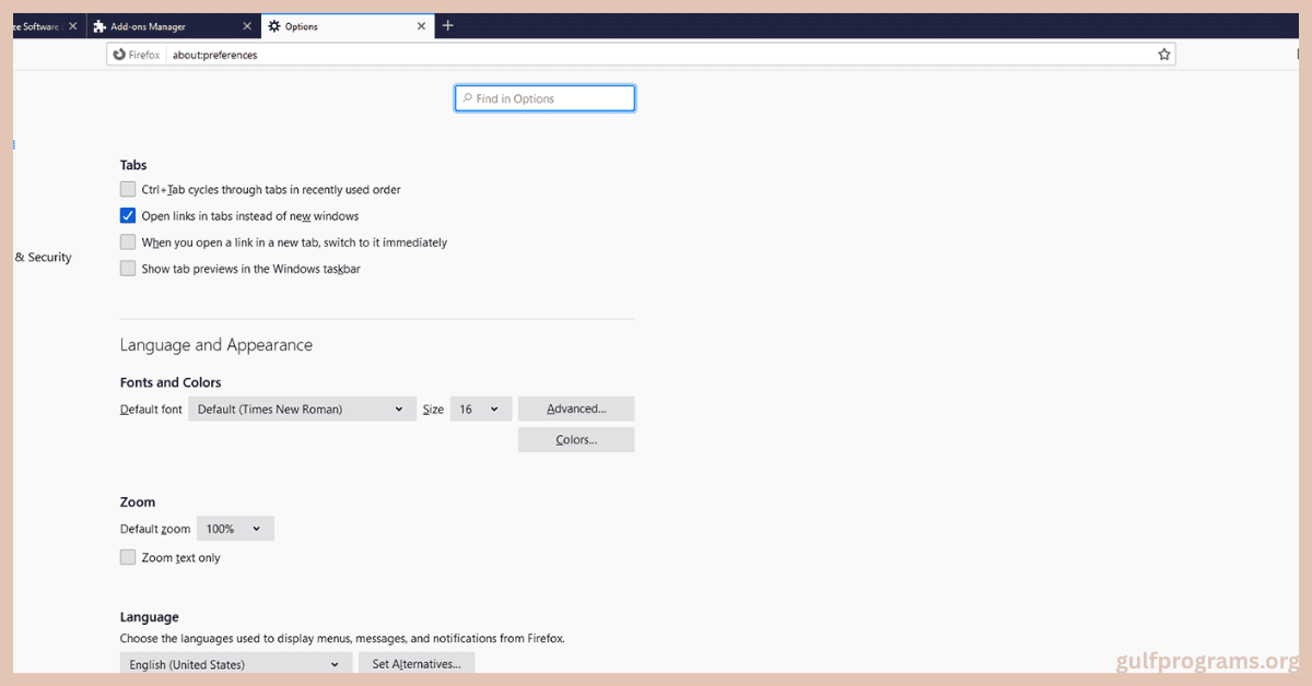 اسم البرنامج